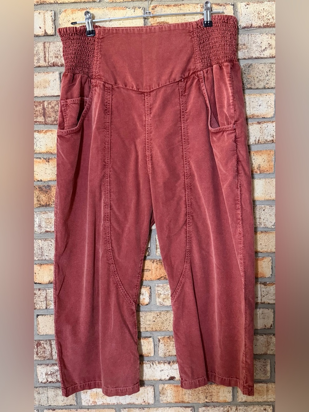 Free People Lunan pull on cord harem pant M NWT